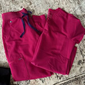 Figs Scrubs - Ultra Rose
